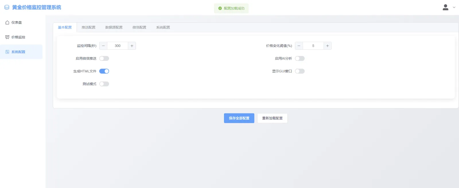 图片[6]-喜讯：黄金价格消息推送 修改成 黄金价格监控系统，他来啦！！！-雾祈心语